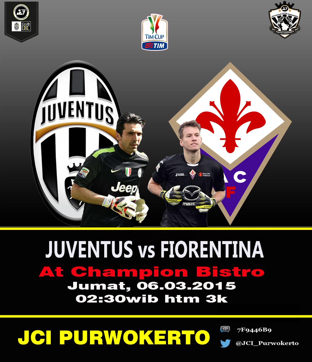 #NonbarCoppa #JUVEFio JCI Purwokerto |  | <a href="/Champion_Bistro/">Champion Bistro</a> (depan pintu GOR SATRIA)| Htm 3.000,- (donna free)