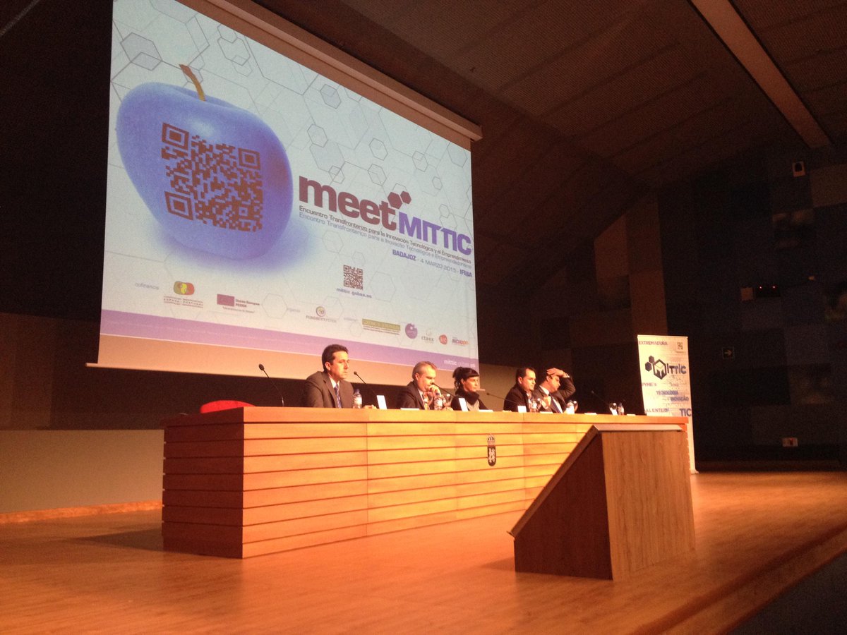 FundecytPCTEX's tweet photo. ¡300 asistentes a #meetMITTIC!Gracias @AJEEXTREMADURA @CICYTEX @CTAEX_CIT  Fundación Iniciador:http://t.co/xkY95dBviv http://t.co/kueS4VGIoo