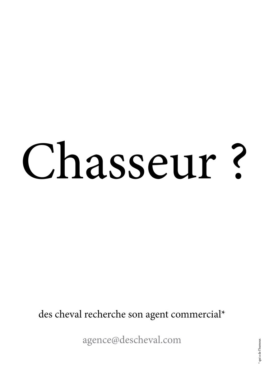descheval's tweet photo. @descheval recherche agent commercial. 
agence@descheval.com
#agentco #Tours #Paris #mytho #dealer #chasseur #requin http://t.co/oSdMiw5gc7
