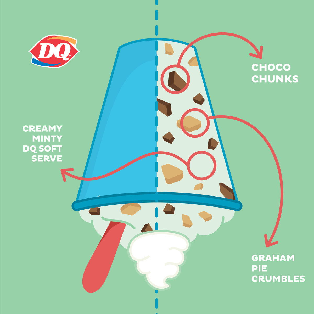 DairyQueen's tweet photo. The Grasshopper Mousse Pie BLIZZARD Treat is our luckiest BLIZZARD of the Month yet. http://t.co/Pmi4fB6GTU