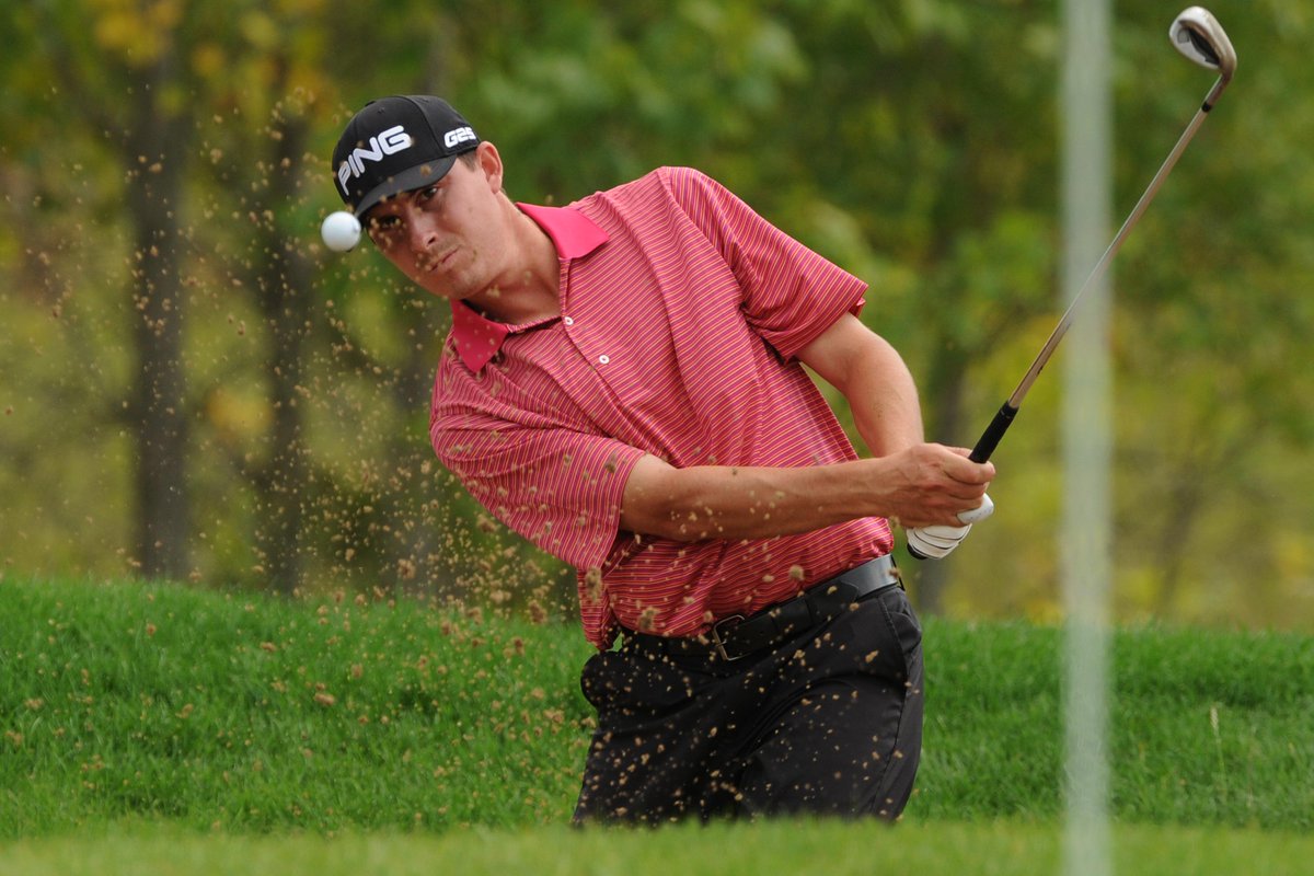 PGATOURAmericas's tweet image. At 4-under through 12 holes, @Joel_Dahmen is lurking one shot off the lead on the #WebTour this AM.