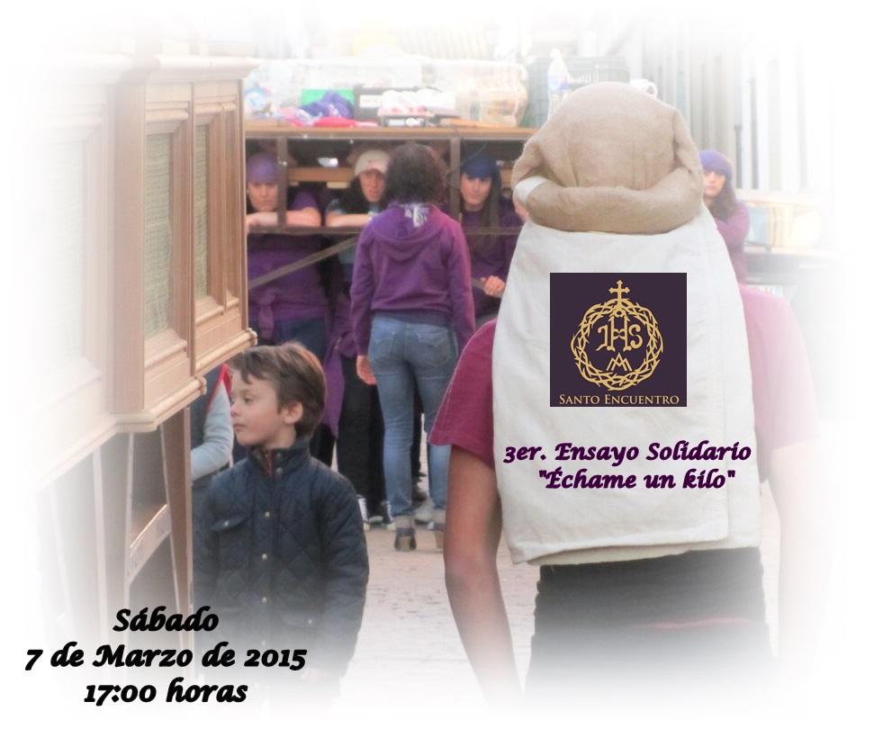 Os recordamos que el próximo sábado 7 de marzo se llevará a cabo el 3 er. Ensayo solidario "échame un kilo"