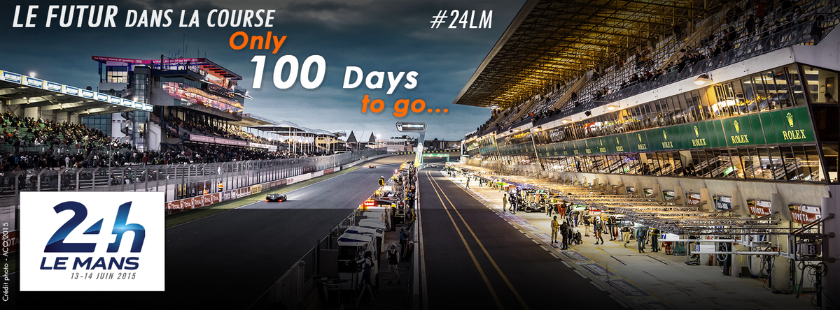 24hoursoflemans's tweet photo. 2015 @24hoursoflemans Only 100 days to go! #LeMans will be the Place to Be! #LM24 #CUinjune #legend http://t.co/yQOssiX3qj