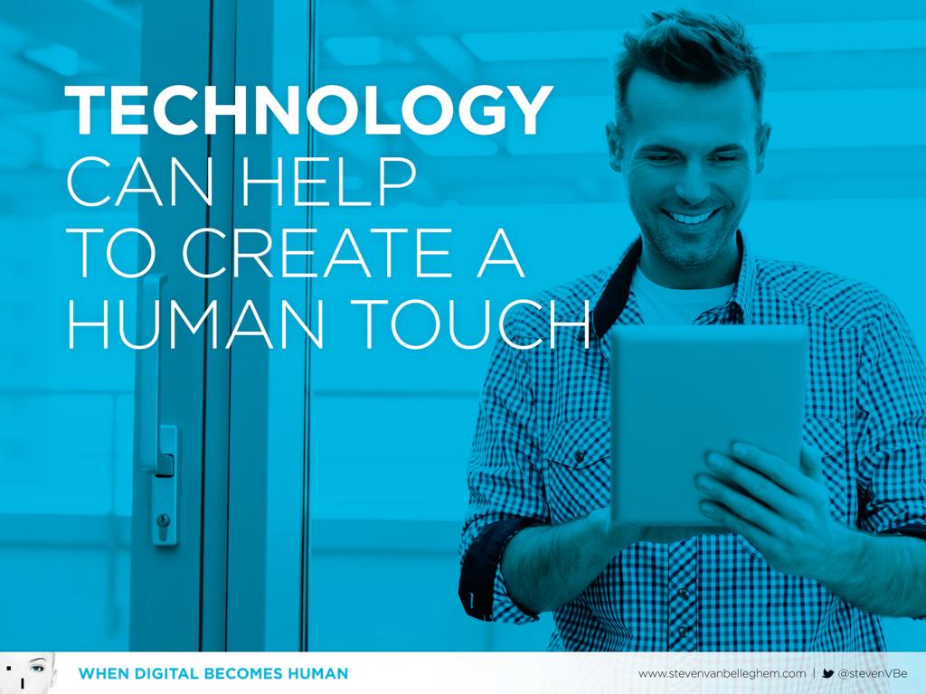 StevenVBe's tweet photo. NEW blog:
4 ways technology can help to scale the human touch! http://t.co/Mf2GUQebMr #humanbiz #digital2human http://t.co/JQRd5FeVOw