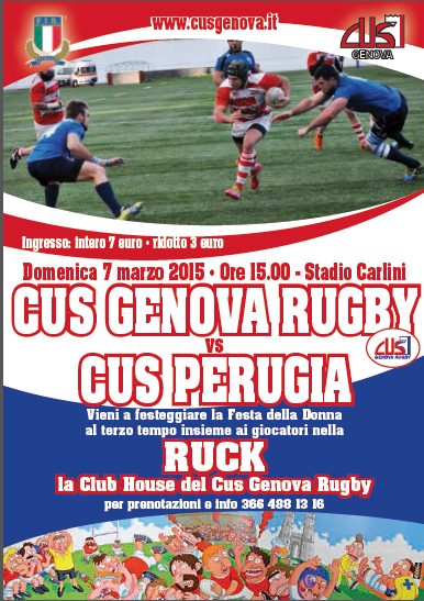 #festadelldonna #rugby <a href="/CusGenova/">CusGenova</a> #ingressoridotto 
cusgenova.it/newsSelezionat…
