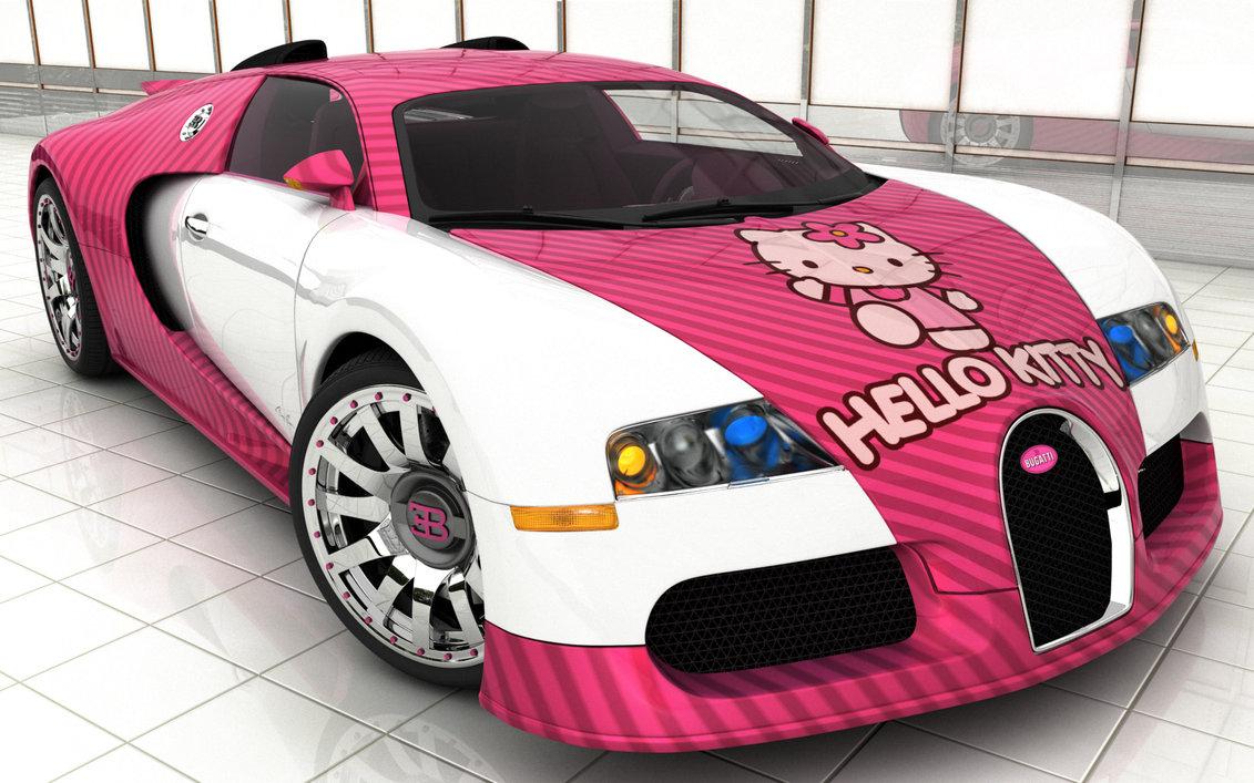 Wah so cute Who here owns a @hellokitty car? 