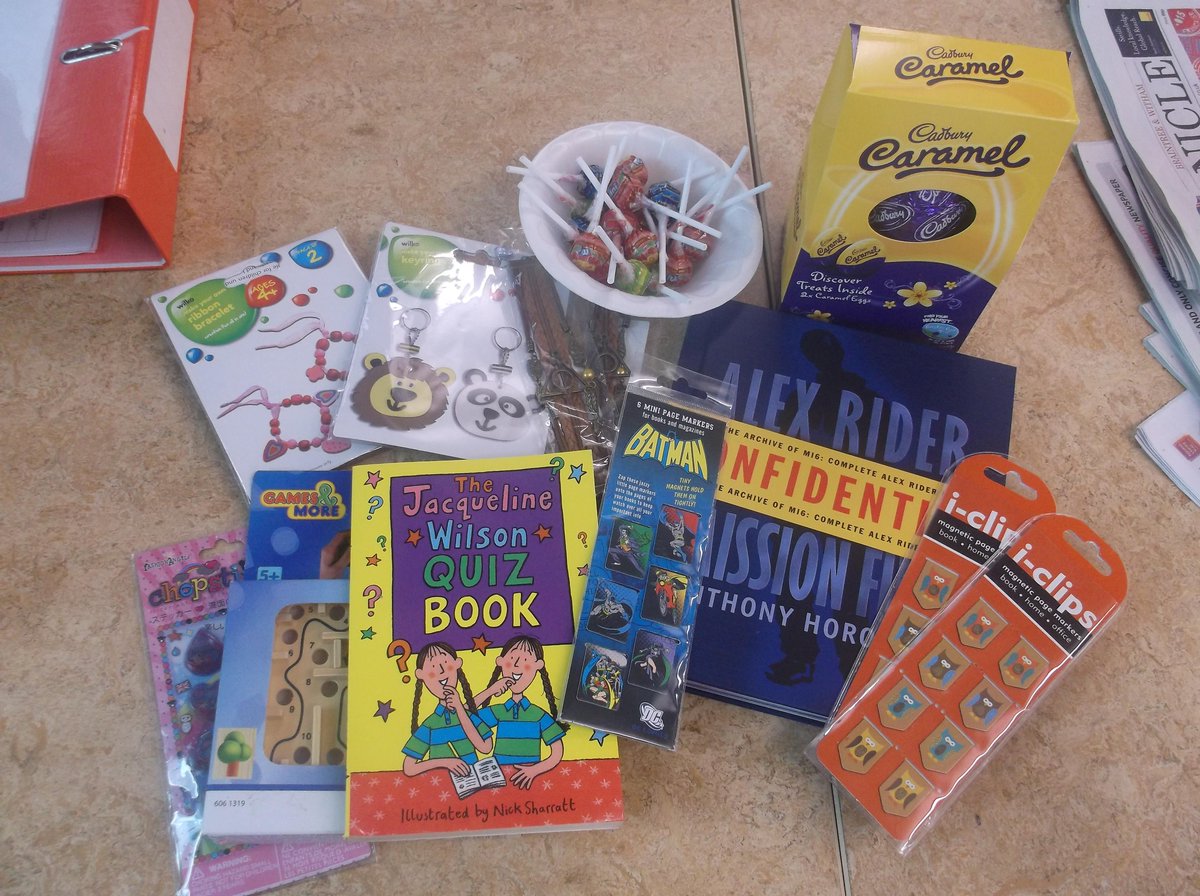 NRA_Library's tweet image. Prizes ready for lunchtime&apos;s book bingo and quiz for #WorldBookDay, following our book launch @NewRickstones