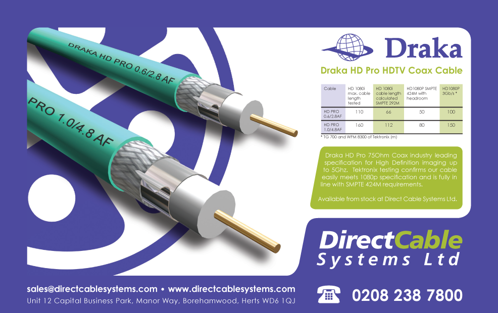 DirectCableSys's tweet image. For all your Draka Broadcast requirements.