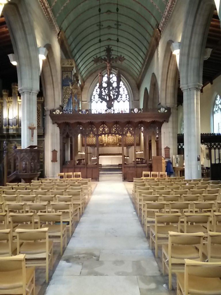 CatholicCamera's tweet image. #fromthenave St John the Baptist, Epping.