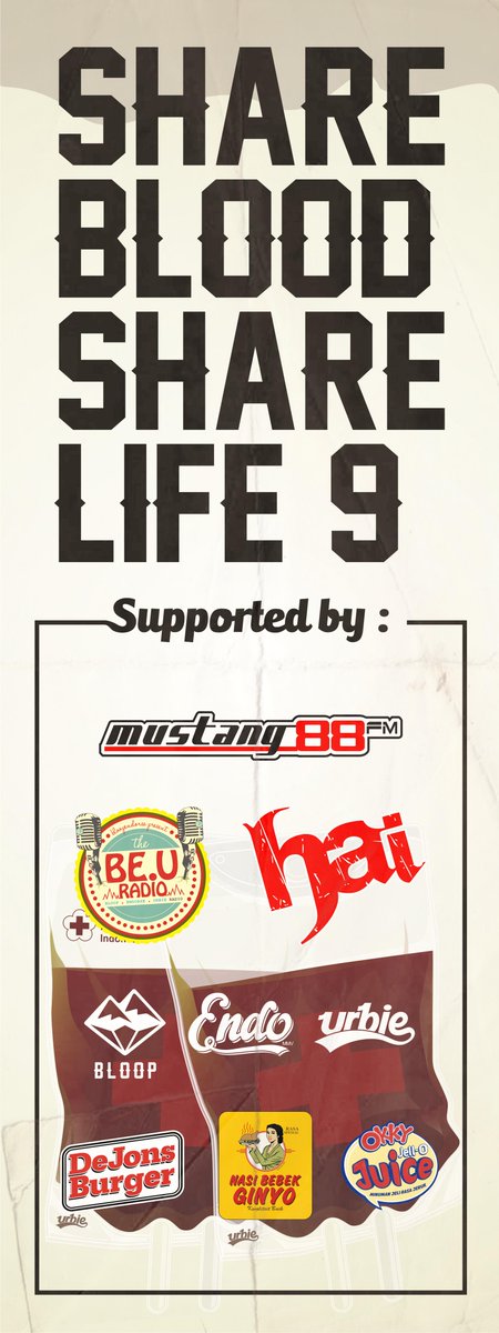 bloopendorse's tweet photo. SHARE BLOOD SHARE LIFE supported by @GarudaFood_ID @mustang88fm @HaiMagazine @BEUradio @DeJonsTebet @bebekginyo http://t.co/5PYAmMGx4b