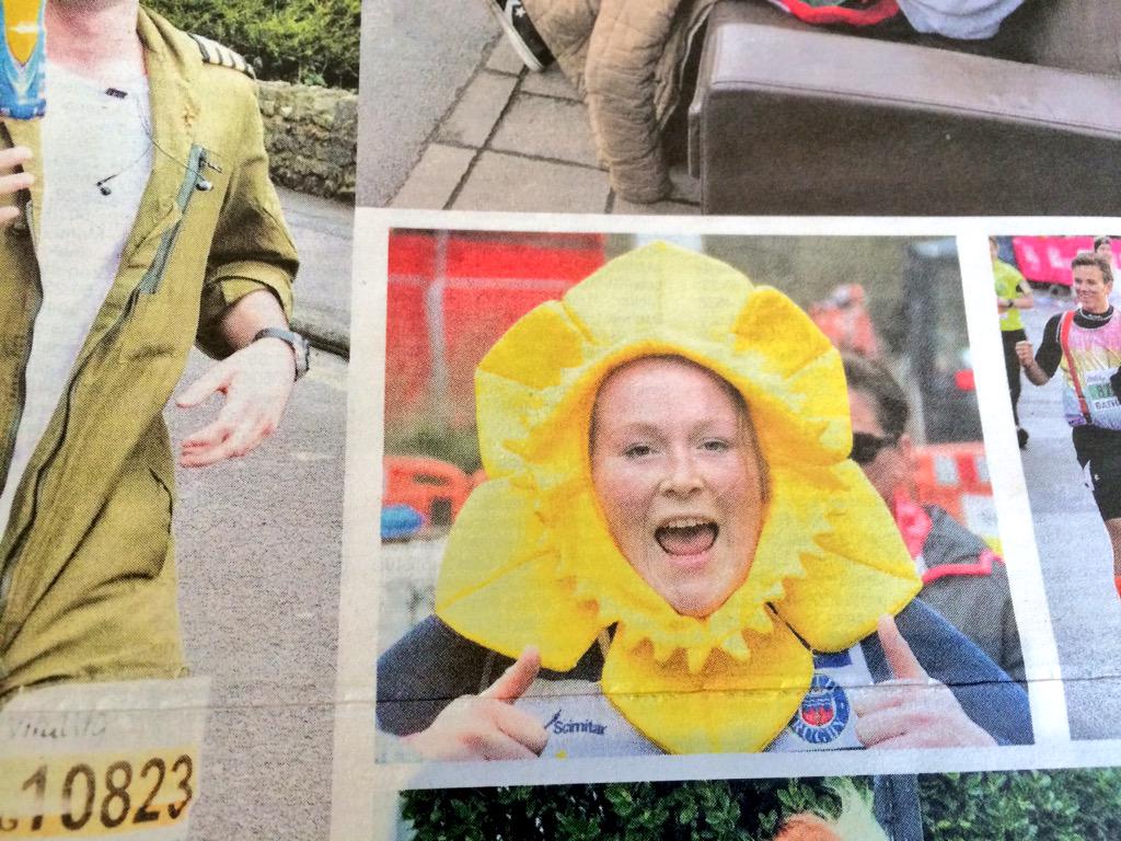 BR_Foundation's tweet photo. There are some great photos of our amazing @bathhalf runners in today's @BathChron #BathHalf2015 http://t.co/TTzPVkAYcz