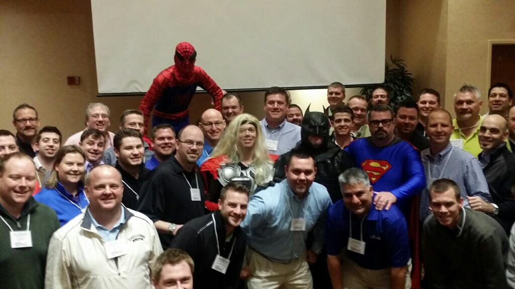 The daily fee team got some "Super" advice from some Heroes yesterday