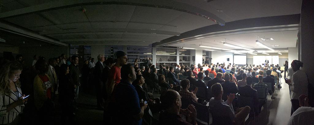 wyncode's tweet image. How cool was the @Launch_Code party yesterday? Standing room only! #MiamiTech #learntocode @MDCIDEACentWolf