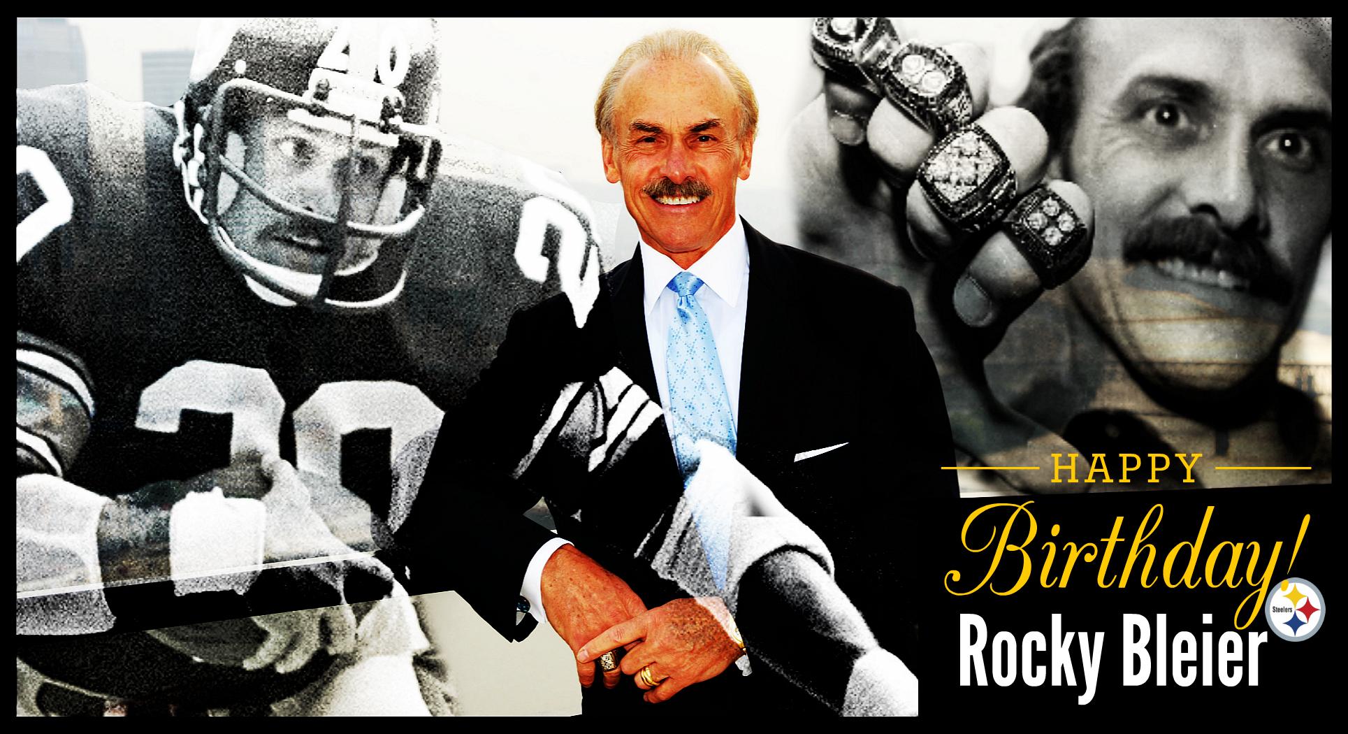 Wishing Steelers 4× Super Bowl Champion, Purple Heart  & Bronze Star recipient Rocky Bleier a very Happy BDay! 