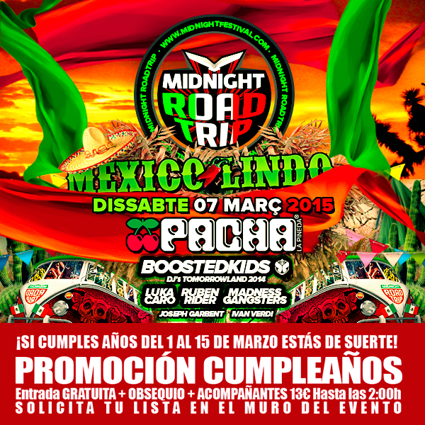 Si cumples años, tienes entrada GRATUITA, solicita tu lista dentro del evento!
facebook.com/events/5686190…