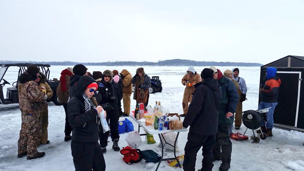 KI ice party yesterday. Thanks lake erie, we had a great time