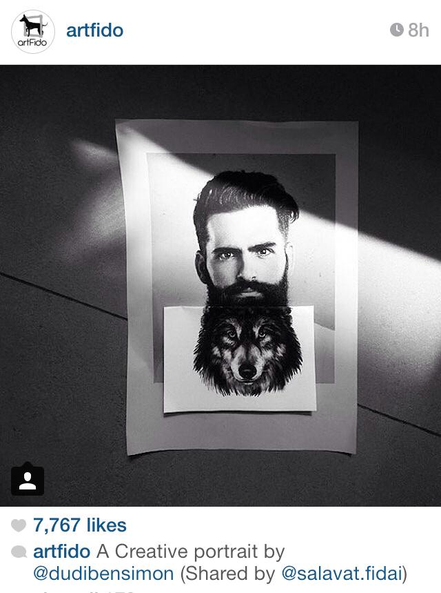 pobrenoel's tweet photo. I think you called it, @MelissaPonzio1 #beardwolf http://t.co/j816r204Zs