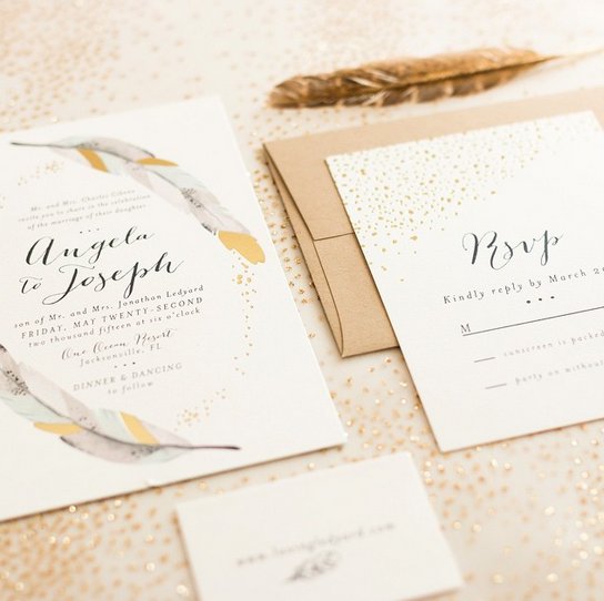RT <a href="/Minted/">Selena</a> Set a gold tone for your #wedding. Shop our #foilpressed designs bit.ly/FoilWeddingInv…