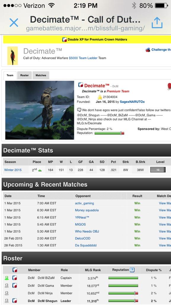 BiZaM_'s tweet photo. Let's Fkn Go!!! We have the crown now on Gb come at us #DECIMATE http://t.co/Hg9a8Fv7Kc