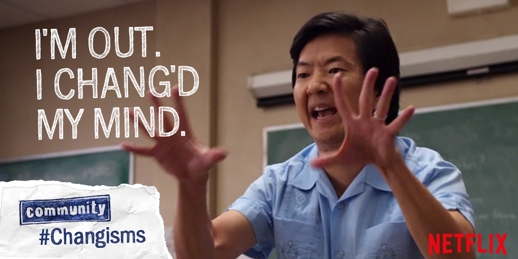 NetflixUK's tweet photo. โChang the subject.โ #Changisms http://t.co/9iZ6CHFUHI