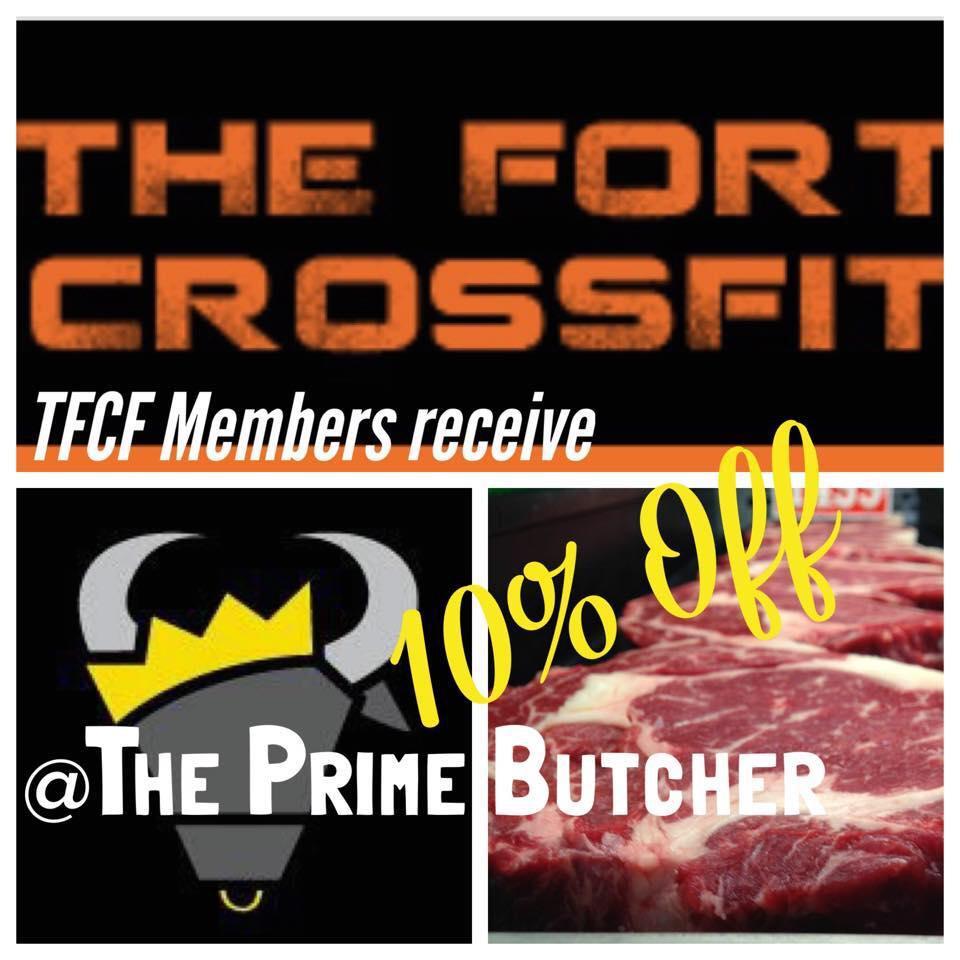 PrimeButcherNH's tweet photo. Members of #TheFort get 10% off of their protein and paleo needs! @TheFortCrossFit http://t.co/v5xbWFY2cP