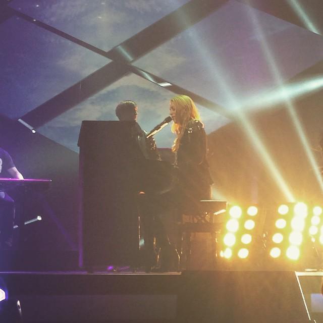 Alexa Feser with "Glück" on the stage. #USFÖ #germany #eurovision