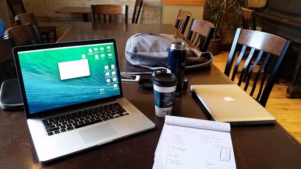 ArtisanMN's tweet photo. More high level planning with @sally_stjohn @dunnbroscoffees. #StartupGrind http://t.co/3TWxefADdg