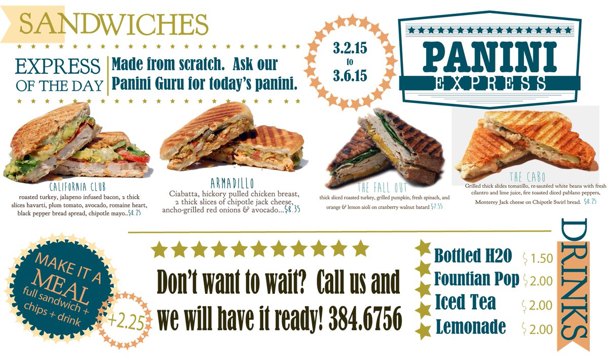 TheUnionCabaret's tweet photo. {Panini} time is here! Or maybe some hot {Soup}...what's your fancy? http://t.co/hnCqplXpld http://t.co/Z79r744OBr http://t.co/fS1rtVgNLf