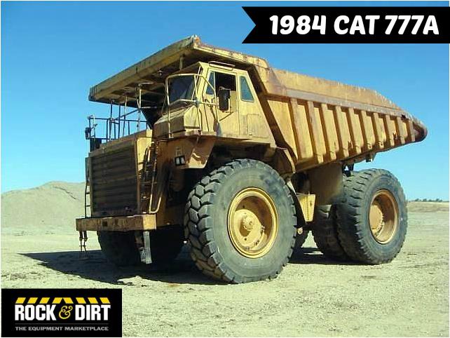 rockanddirt's tweet photo. #ThrowbackThursday Check out this 1984 #Caterpillar 777A! More info at http://t.co/A6BPppky0d #HeavyEquipment http://t.co/Qq8tfCnRRm