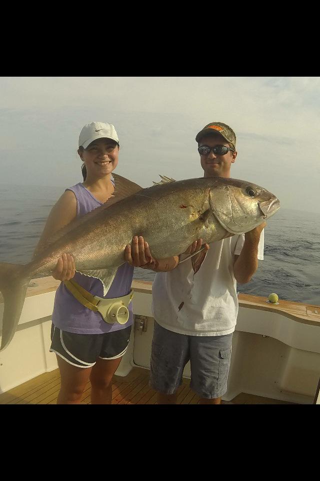 CaptJoeyS's tweet photo. #TBT to last #amberjack season with my buddy Andrew! #deepSeaFishing #destincharters #Harborwalk #fishingcharters http://t.co/kXffHOLV9e