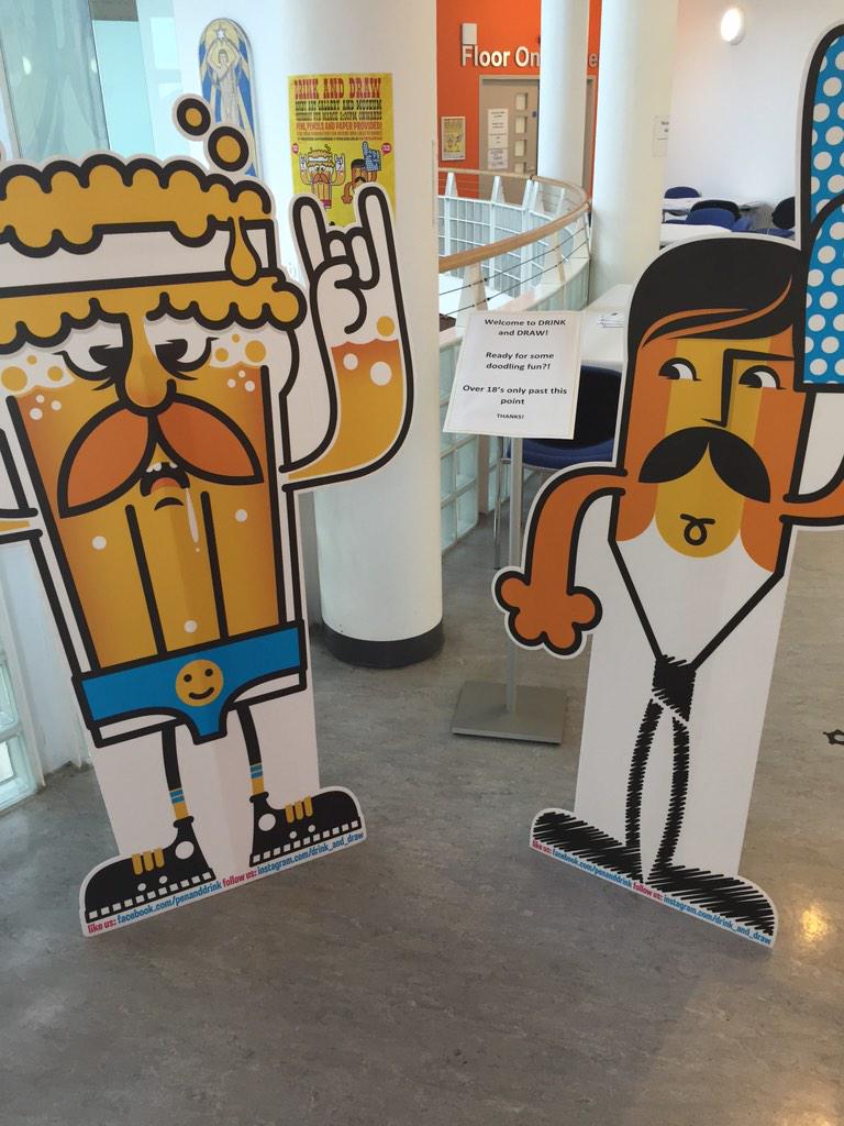 TheDrinkandDraw's tweet photo. Ready for an adventure in Rugby @RugbyGallery #1stThursdays http://t.co/bRS3BfOUJO