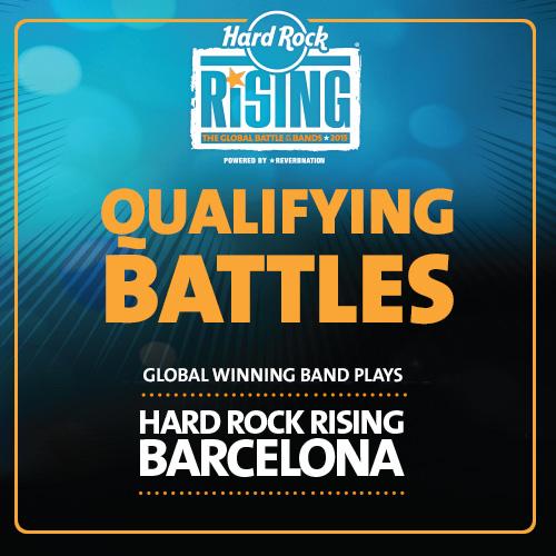 Bands are competing at Cafes &amp; Hotels globally for #HardRockRising!
Watch shows &amp; cheer on your favorite band.