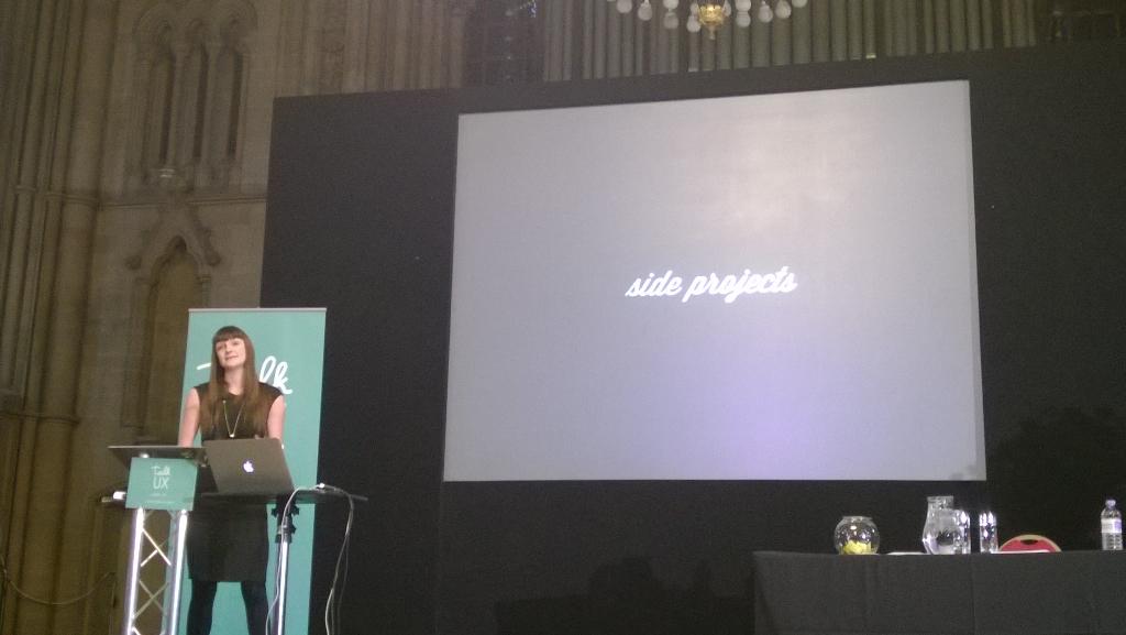 TheASXorg's tweet photo. Totally spot on about side projects!! How many things you work on it's actually yours? @Redjotter #TalkUX http://t.co/Jr8s7O879b