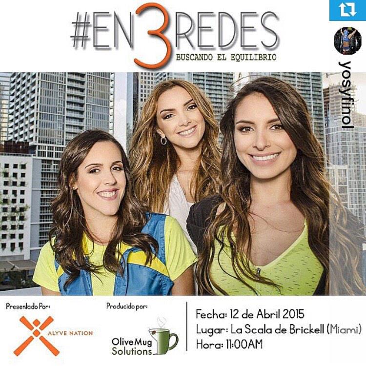 AlyveNation's tweet photo. Acompáñanos este 12 de Abril en #LaScalaBrickell y despeja tus dudas junto a @yosyfinol @Kakitips y @LaVidaOrganica http://t.co/Qf0rpAVoDG