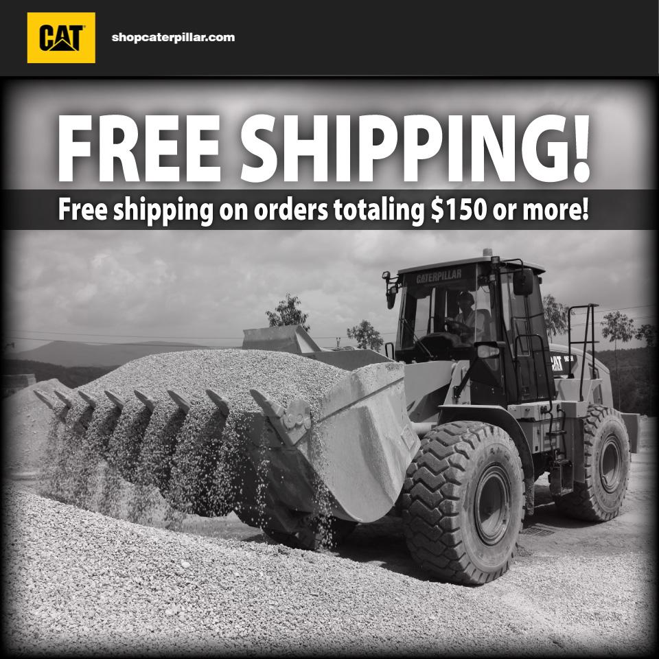 CaterpillarInc's tweet photo. Now through March 8, get FREE SHIPPING on U.S. orders totaling $150 or more at http://t.co/Abgf2QRvfn! http://t.co/XSaybNSWVB