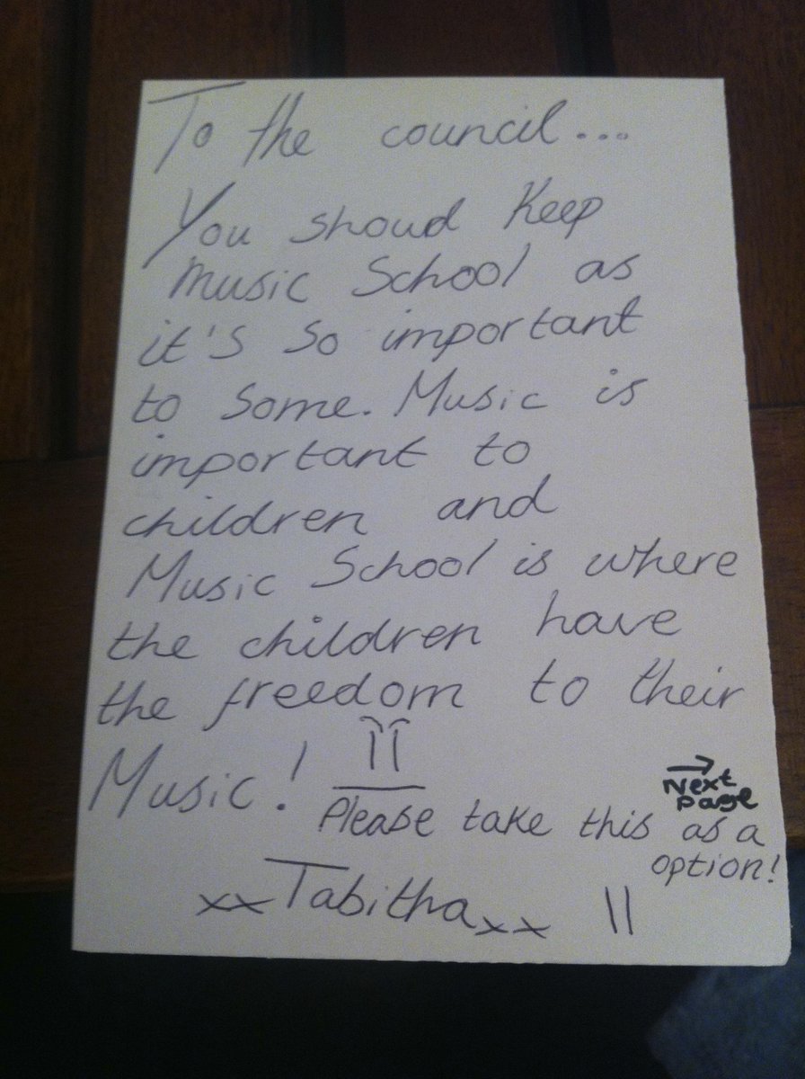 StudentsofRMS's tweet photo. 'Music is important to children' Tabitha 11 @Wesstreeting @HandsOffRMS #HandsOffRMS http://t.co/byKPqRMq3m