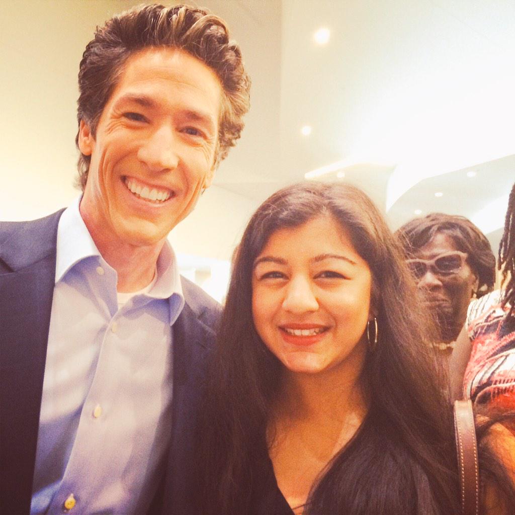  the when I met Joel Osteen last year. Happy birthday, You\re a great inspiration to the world! 