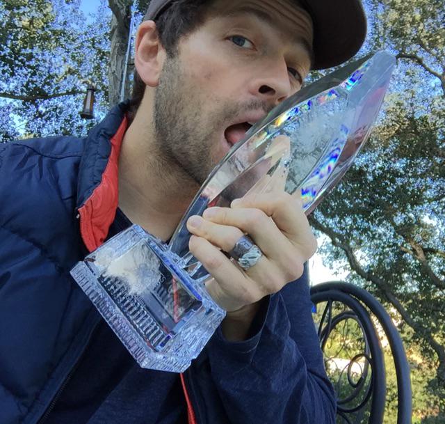 mishacollins's tweet photo. a PDA with my PCA. http://t.co/YkGlh4jeBi