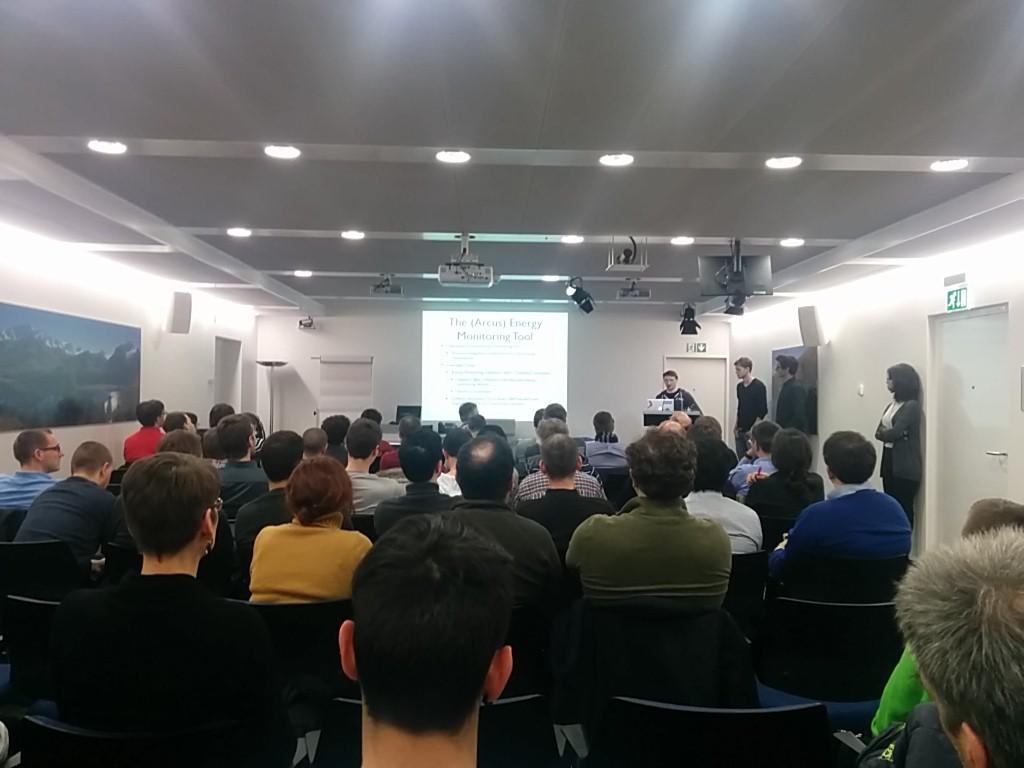 themerne's tweet image. @seanrmurphy of the @ICC_Lab talking about Arcus at the 9th #OpenStackCH Usergroup meetup.