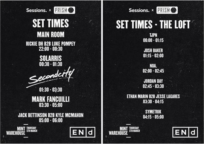MiNTSESSiONS's tweet photo. Set times for tonight! #mintsessions http://t.co/kYzveRltCi