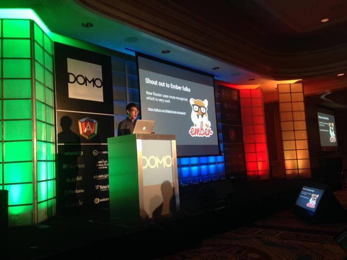 New Angular router uses route-recognizer from the Ember team. #ngconf