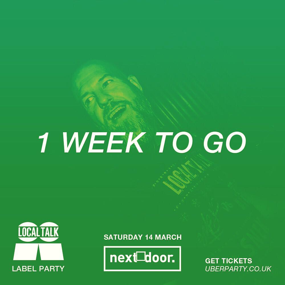 1 week Saturday @spotlghtnxtdoor <a href="/thelocaltalk/">Local Talk</a> tinyurl.com/localtalkparty