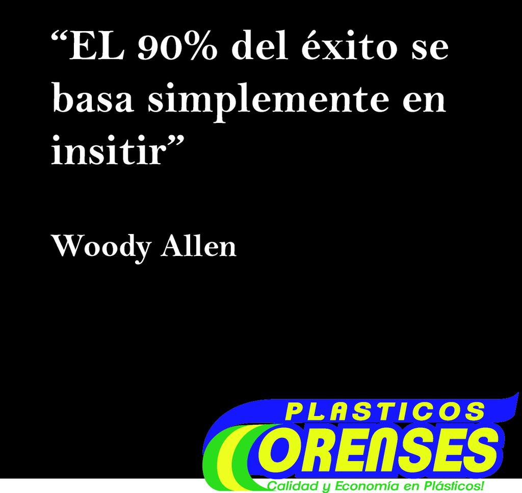 PlasticOrenses's tweet photo. "El 90% del éxito se basa simplemente en insistir" http://t.co/20BftdqfHP