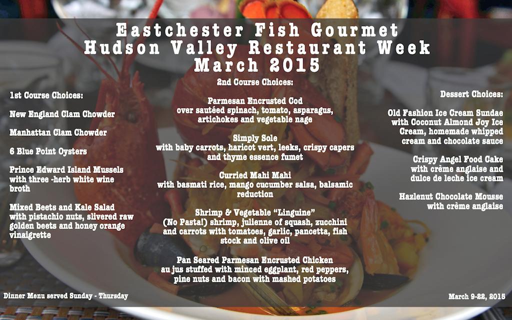 EastchesterFish's tweet photo. Have you chosen your meal for @valleytable's #HudsonValley #RestaurantWeek? Check out our dinner menu! #HVRW http://t.co/0gzems0IKE