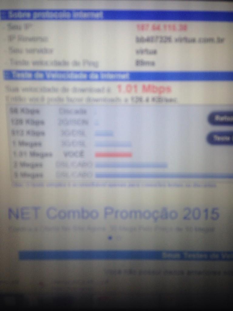AmadoRodrigo's tweet image. Velocidade da @NETatende aqui nesse momento. #netfail #naocumpreoquepromote #net