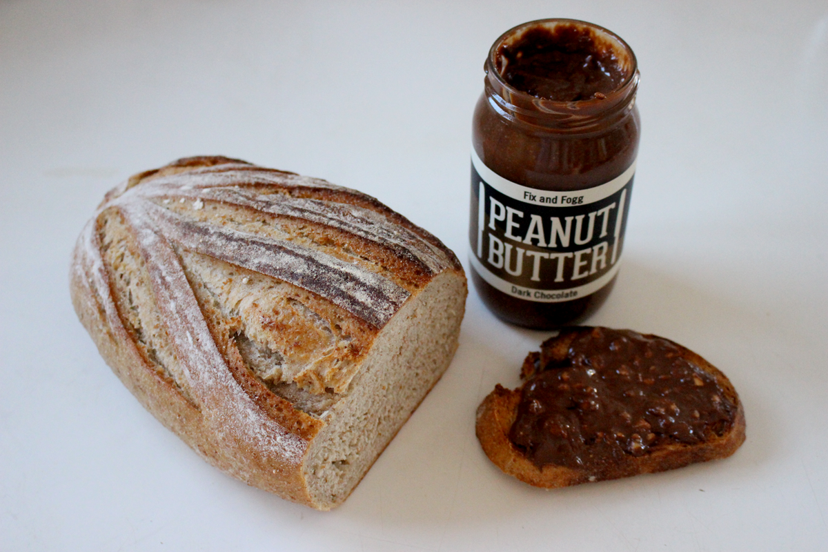 WellingtonFood's tweet image. Oh dear… This just happened. Could @FixandFogg dark choc peanut butter be the new chocolate milk?….