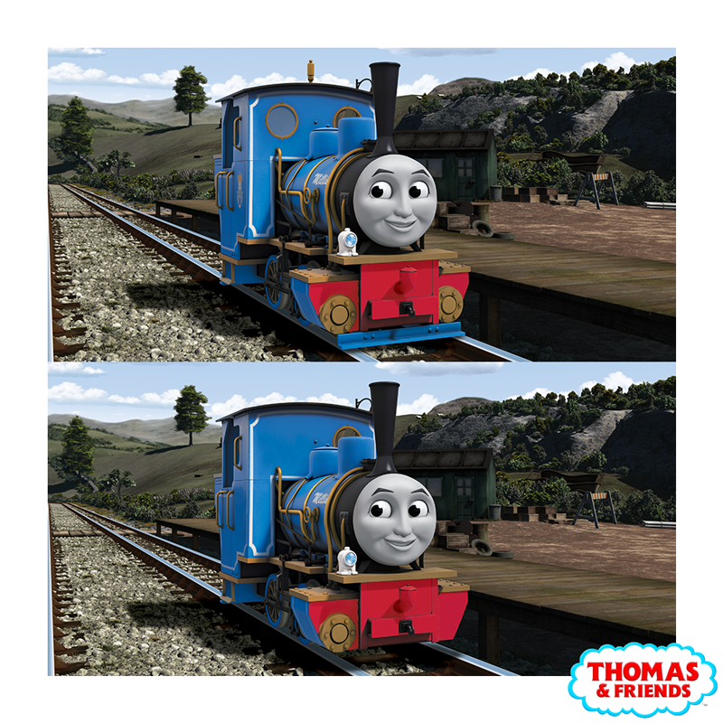ThomasFriendsUK's tweet photo. Can your little engineer spot the five differences in today's challenge? Share their answers using #ThomasTrivia http://t.co/EFcbNU59UA
