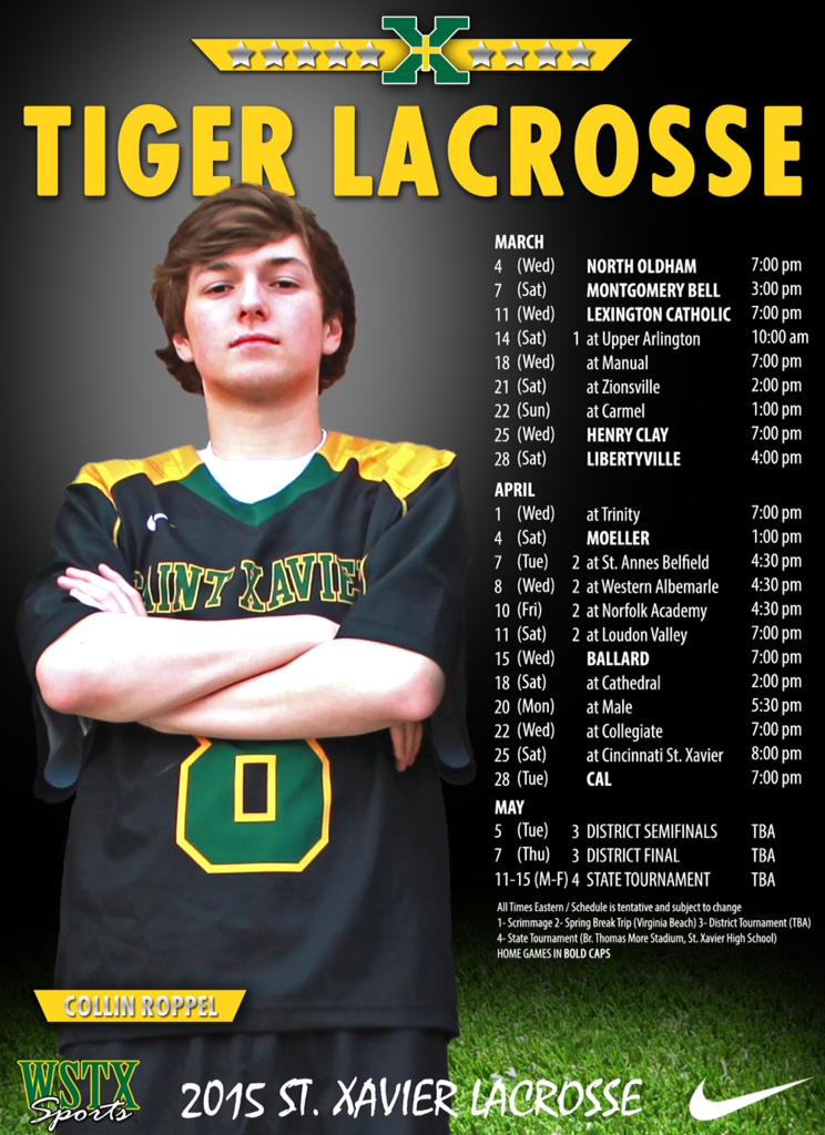 StXTigerSports's tweet photo. In 2015, #TigerLacrosse will strive to Rise and Repeat. #WeAreStX http://t.co/clohvlDaWn
