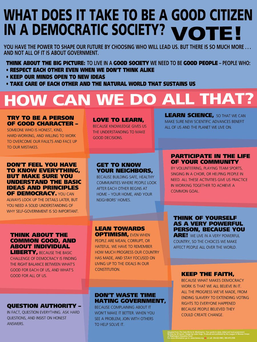 LWVWA's tweet image. #WSCSS Attendees! Make sure you swing by #LWVWA table &amp;amp; check out our Good Citizen poster &amp;amp; #TSWI WA Civics Text!