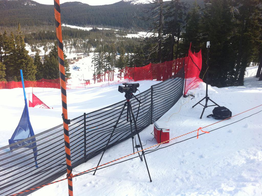 LReynoldsVideo's tweet photo. Live from the top of slope style today. #behindthescenes http://t.co/bhNPXLCm2O